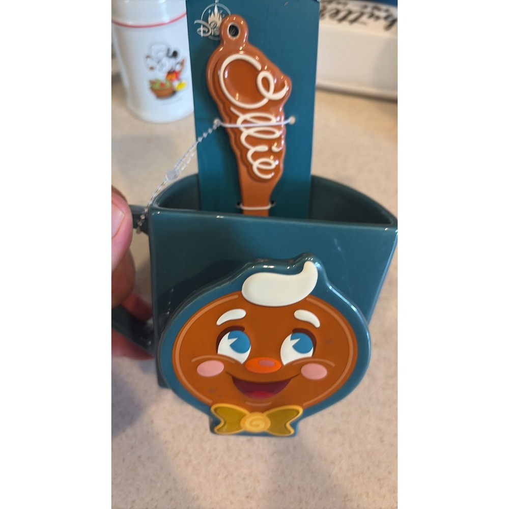 Disney Jollywood Nights 2025 Gingerbread Man Mug with Stirrer